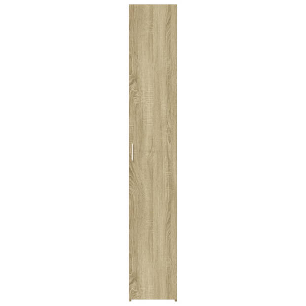 vidaXL Hoge kast 30x42,5x185 cm bewerkt hout sonoma eikenkleurig