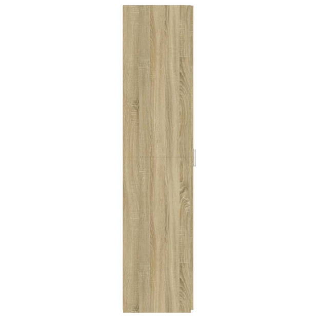 vidaXL Hoge kast 30x42,5x185 cm bewerkt hout sonoma eikenkleurig