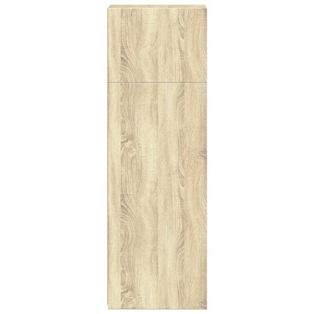 vidaXL Hoge kast 30x41x124 cm bewerkt hout sonoma eikenkleurig