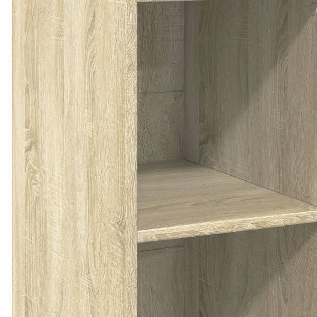 vidaXL Hoge kast 30x41x124 cm bewerkt hout sonoma eikenkleurig