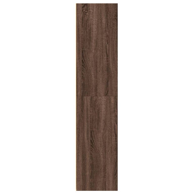 vidaXL Hoge kast 70x41x185 cm bewerkt hout bruin eikenkleur