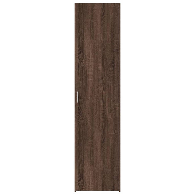 vidaXL Hoge kast 45x42,5x185 cm bewerkt hout bruin eikenkleurig