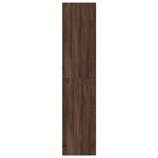 vidaXL Hoge kast 45x41x185 cm bewerkt hout bruin eikenkleurig