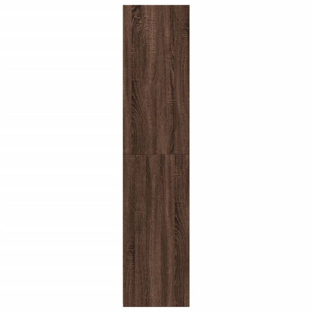 vidaXL Hoge kast 40x41x185 cm bewerkt hout bruin eikenkleurig