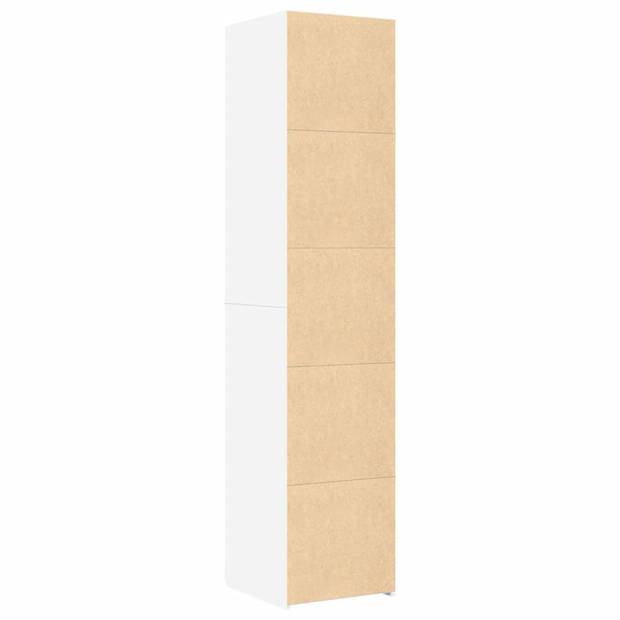 vidaXL Hoge kast 40x42,5x185 cm bewerkt hout wit