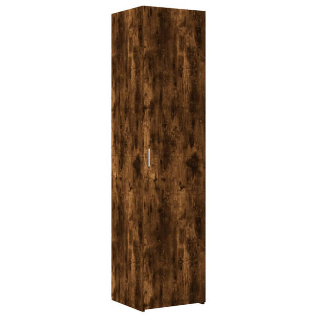 vidaXL Hoge kast 45x42,5x185 cm bewerkt hout gerookt eikenkleurig