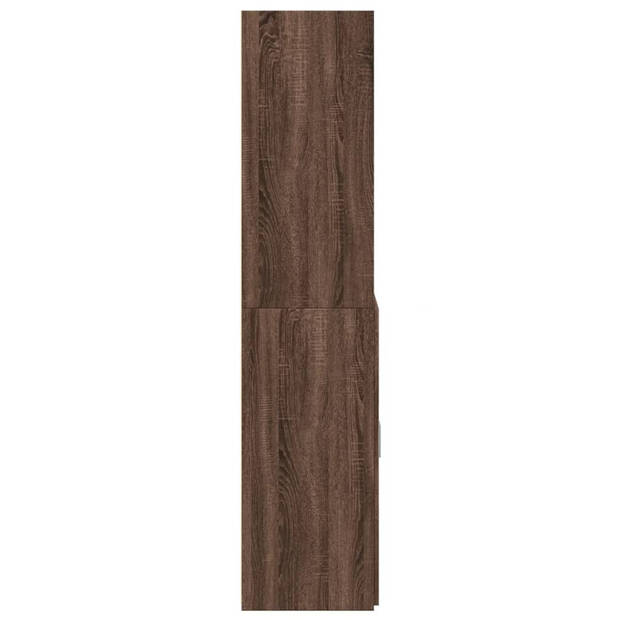 vidaXL Hoge kast 70x42,5x185 cm bewerkt hout bruin eikenkleurig