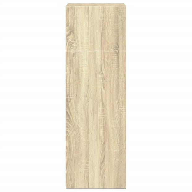 vidaXL Hoge kast 45x41x124 cm bewerkt hout sonoma eikenkleurig