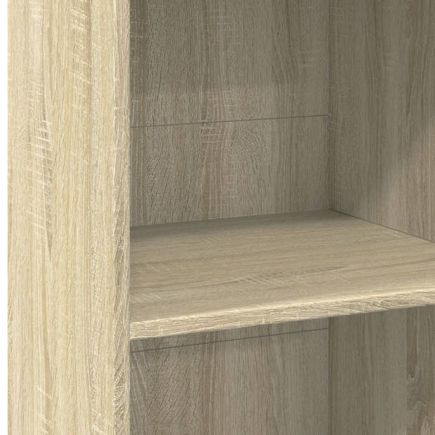 vidaXL Hoge kast 45x41x124 cm bewerkt hout sonoma eikenkleurig