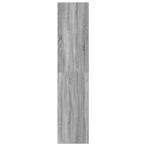 vidaXL Hoge kast 30x41x185 cm bewerkt hout grijs sonoma eikenkleurig