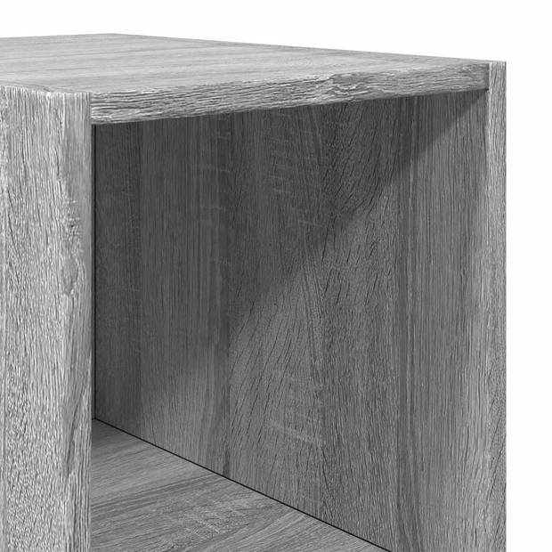 vidaXL Hoge kast 30x41x185 cm bewerkt hout grijs sonoma eikenkleurig