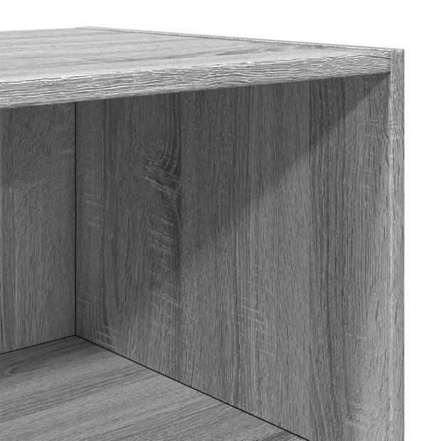 vidaXL Hoge kast 50x41x185 cm bewerkt hout grijs sonoma eikenkleurig