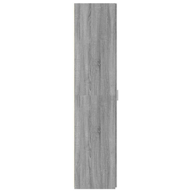 vidaXL Hoge kast 40x42,5x185 cm bewerkt hout grijs sonoma eikenkleur