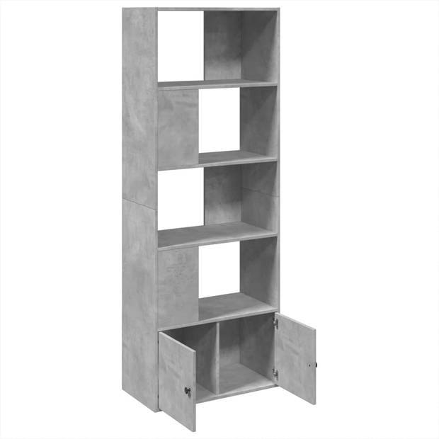 vidaXL Boekenkast 70x36x189 cm bewerkt hout betongrijs