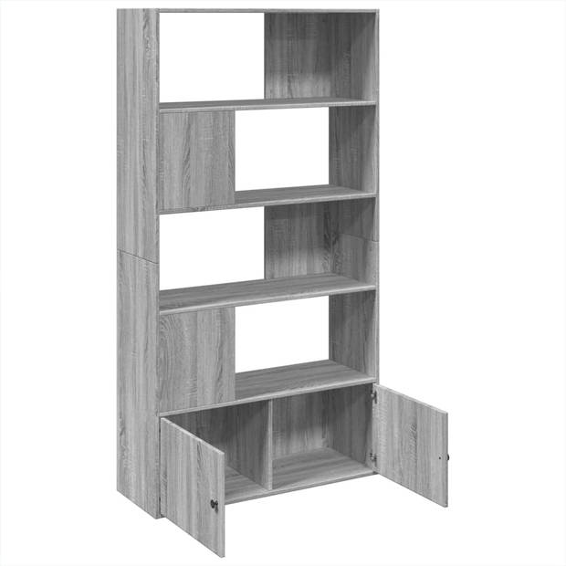 vidaXL Boekenkast 100x36x189 cm bewerkt hout grijs sonoma eikenkleurig