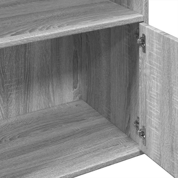 vidaXL Boekenkast 100x36x189 cm bewerkt hout grijs sonoma eikenkleurig