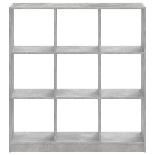 vidaXL Boekenkast 102x32x108 cm bewerkt hout betongrijs