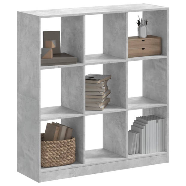 vidaXL Boekenkast 102x32x108 cm bewerkt hout betongrijs