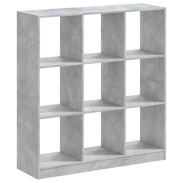 vidaXL Boekenkast 102x32x108 cm bewerkt hout betongrijs