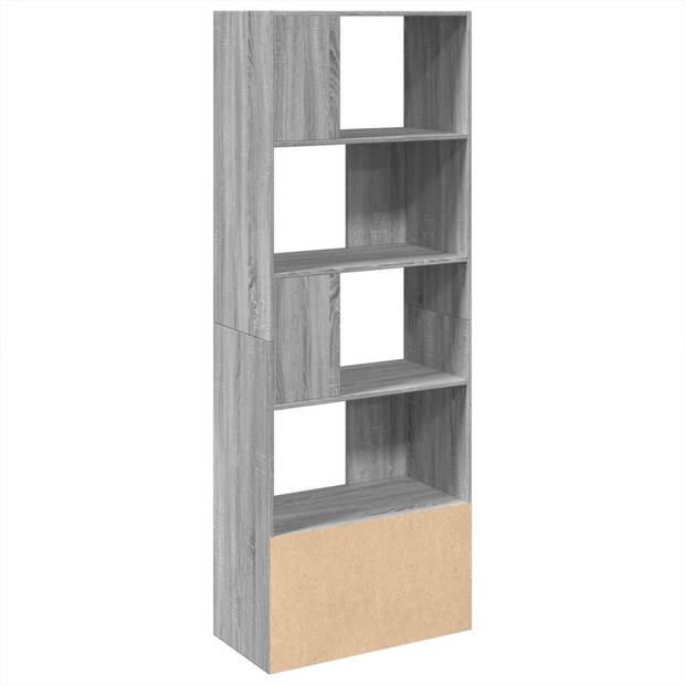 vidaXL Boekenkast 70x36x189 cm bewerkt hout grijs sonoma eikenkleurig