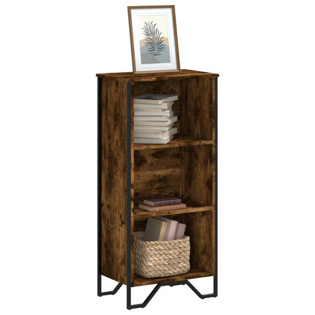 vidaXL Boekenkast 50x31x106 cm bewerkt hout gerookt eikenkleurig