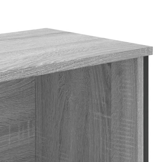 vidaXL Boekenkast 80x31x169 cm bewerkt hout grijs sonoma eikenkleurig