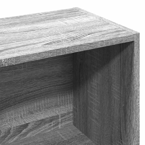 vidaXL Boekenkast 57x28,5x107,5 cm bewerkt hout grijs sonoma eiken