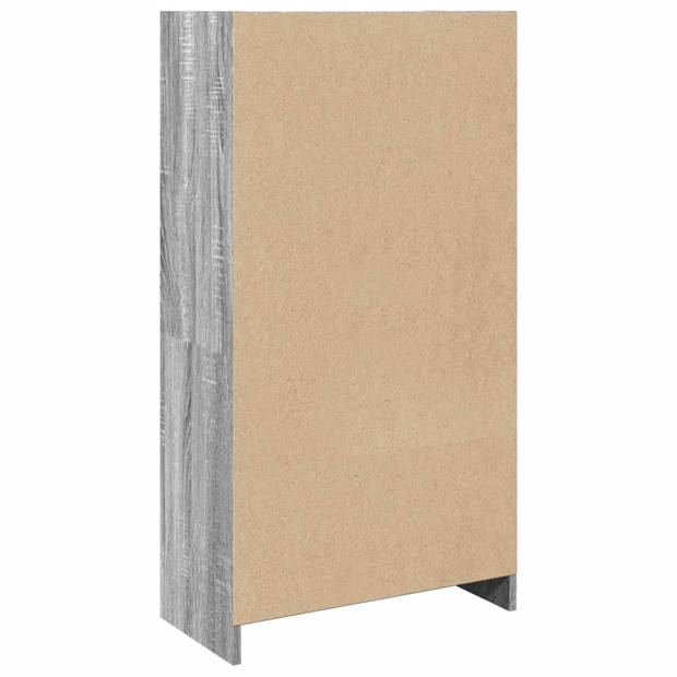 vidaXL Boekenkast 57x28,5x107,5 cm bewerkt hout grijs sonoma eiken