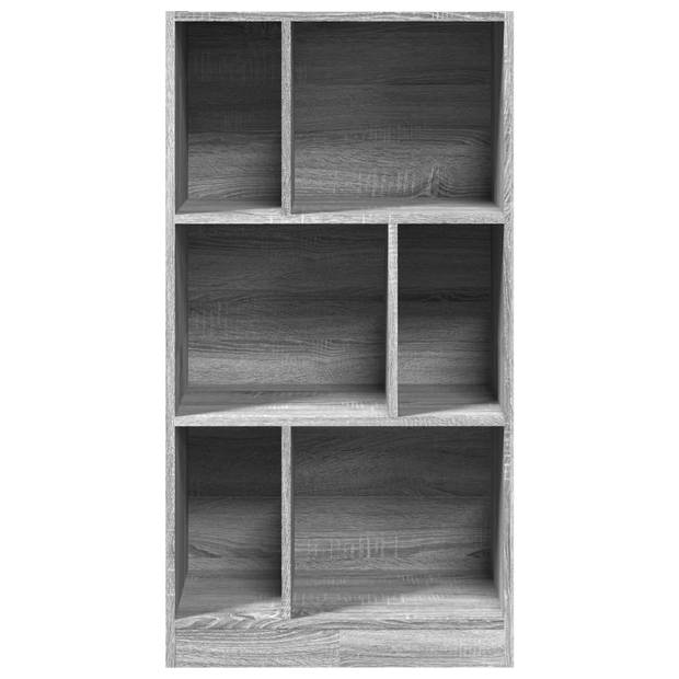 vidaXL Boekenkast 57x28,5x107,5 cm bewerkt hout grijs sonoma eiken