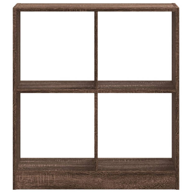 vidaXL Boekenkast 68,5x32x75 cm bewerkt hout bruin eikenkleurig