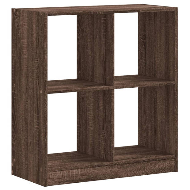 vidaXL Boekenkast 68,5x32x75 cm bewerkt hout bruin eikenkleurig