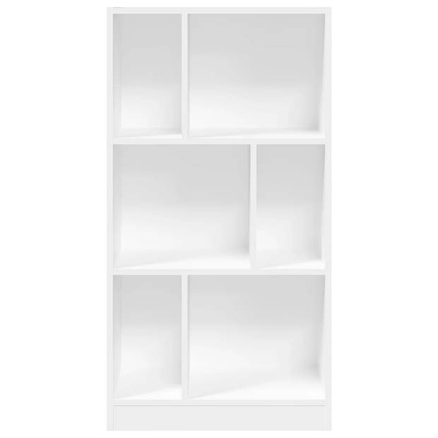 vidaXL Boekenkast 57x28,5x107,5 cm bewerkt hout wit