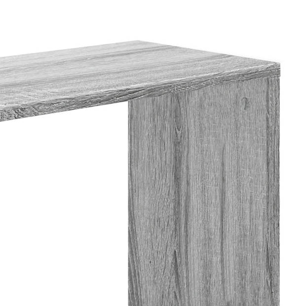 vidaXL Boekenkast 5-laags 80,5x23,5x162,5 cm bewerkt hout grijs sonoma