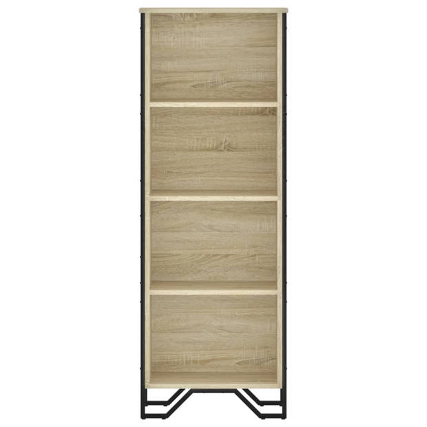 vidaXL Boekenkast 50x31x137,5 cm bewerkt hout sonoma eikenkleurig