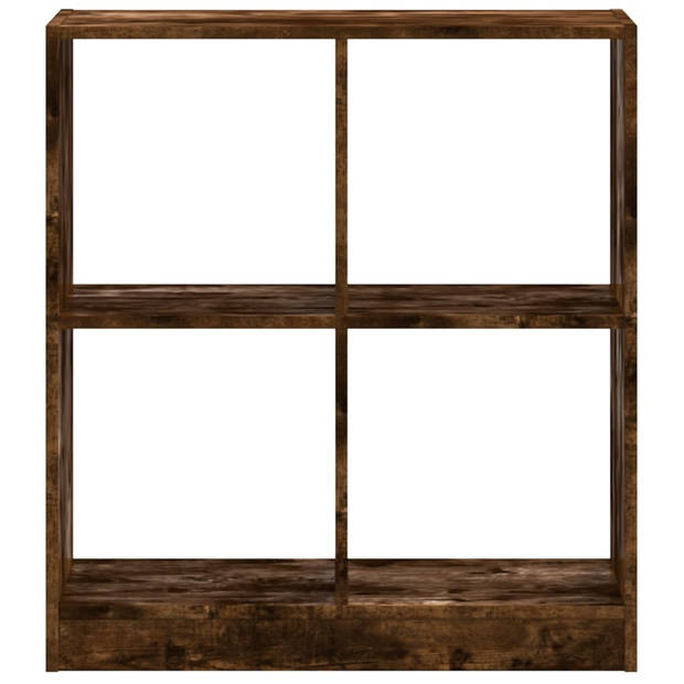 vidaXL Boekenkast 68,5x32x75 cm bewerkt hout gerookt eikenkleurig