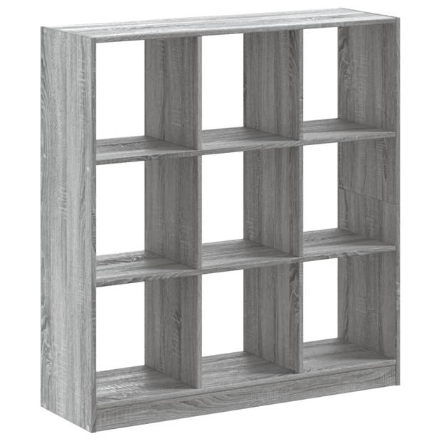 vidaXL Boekenkast 102x32x108 cm bewerkt hout grijs sonoma eikenkleurig