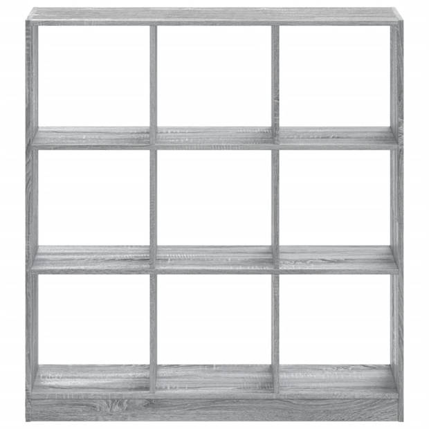 vidaXL Boekenkast 102x32x108 cm bewerkt hout grijs sonoma eikenkleurig