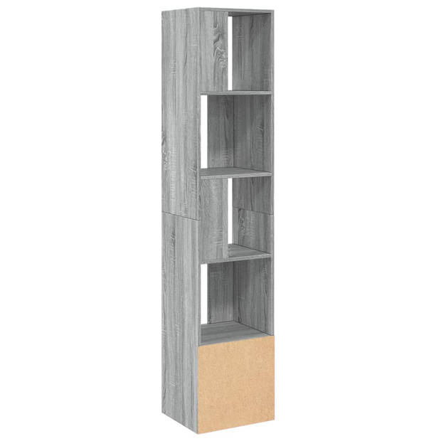 vidaXL Boekenkast 40x36x189 cm bewerkt hout grijs sonoma eikenkleurig