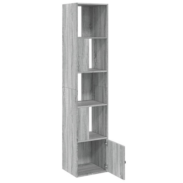 vidaXL Boekenkast 40x36x189 cm bewerkt hout grijs sonoma eikenkleurig