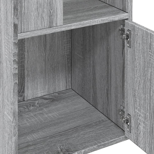 vidaXL Boekenkast 40x36x189 cm bewerkt hout grijs sonoma eikenkleurig