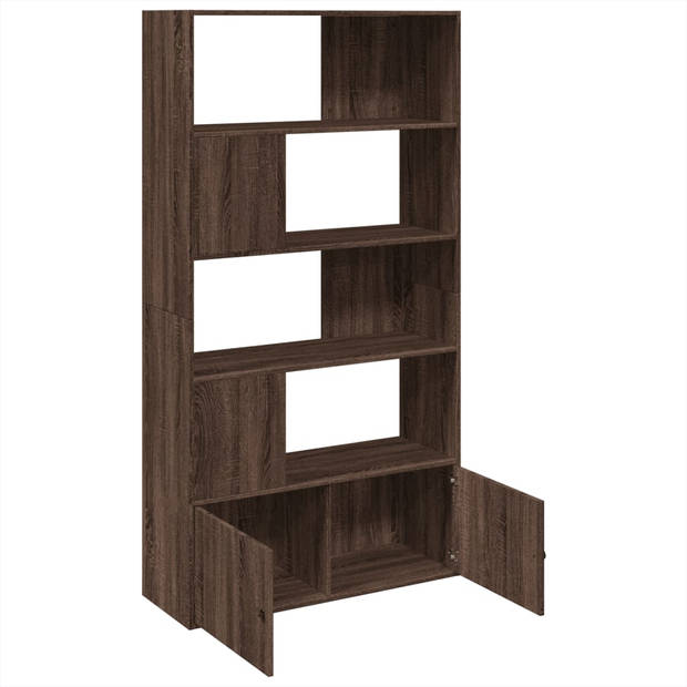 vidaXL Boekenkast 100x36x189 cm bewerkt hout bruin eikenkleurig