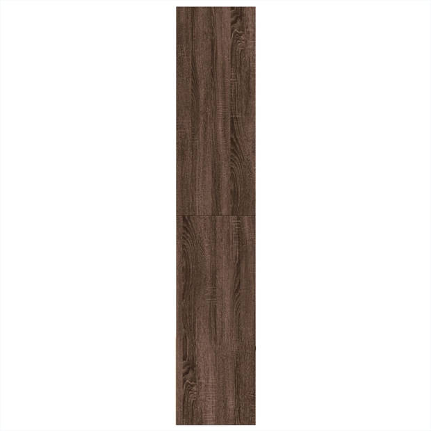 vidaXL Boekenkast 100x36x189 cm bewerkt hout bruin eikenkleurig