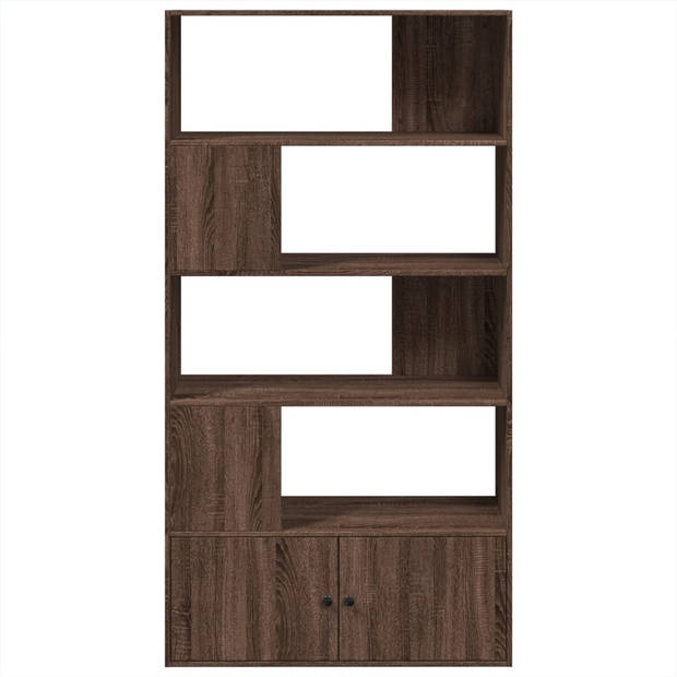 vidaXL Boekenkast 100x36x189 cm bewerkt hout bruin eikenkleurig