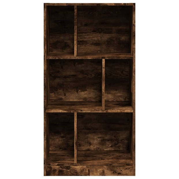 vidaXL Boekenkast 57x28,5x107,5 cm bewerkt hout gerookt eikenkleurig