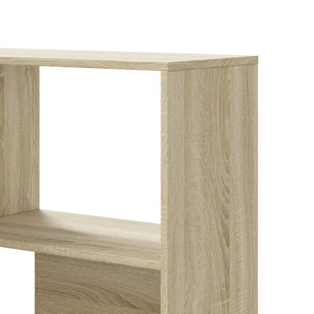 vidaXL Boekenkast 4-laags hoek 85x85x140 cm bewerkt hout sonoma eiken