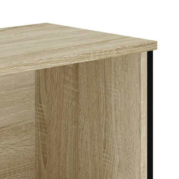 vidaXL Boekenkast 80x31x106 cm bewerkt hout sonoma eikenkleurig