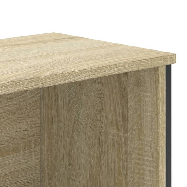 vidaXL Boekenkast 80x31x169 cm bewerkt hout sonoma eikenkleurig