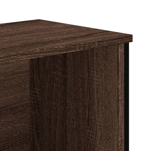 vidaXL Boekenkast 80x31x106 cm bewerkt hout bruin eikenkleurig