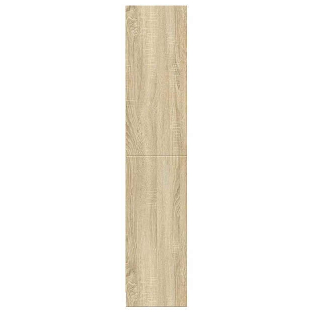 vidaXL Boekenkast 57x28,5x141 cm bewerkt hout sonoma eikenkleurig