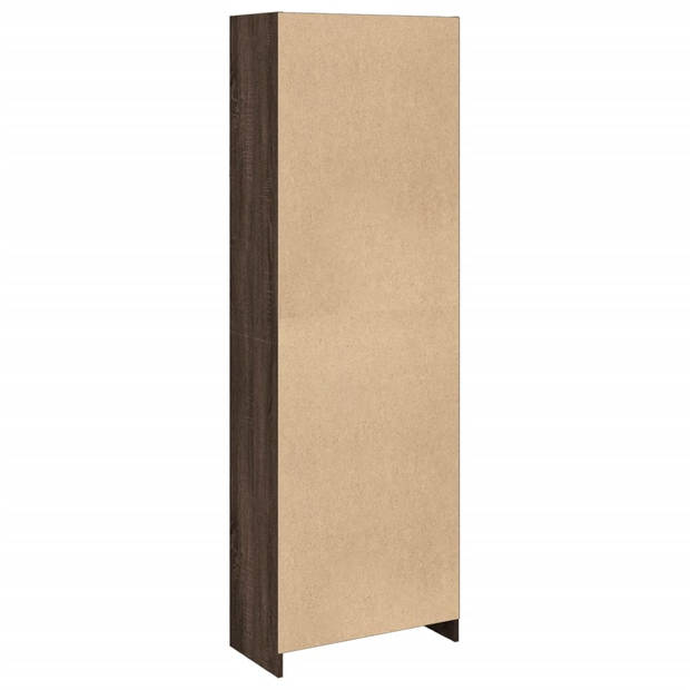 vidaXL Boekenkast 57x28,5x174 cm bewerkt hout bruin eikenkleurig